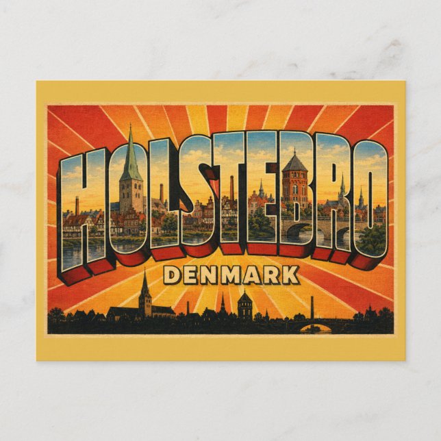 Holstebro Denmark Giacometti Postcard (Front)