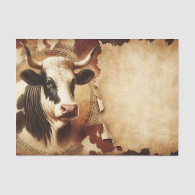 Holstein Bull 1 Tissue Paper (Front)