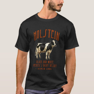 Holstein Cattle Vintage Livestock Design T-Shirt