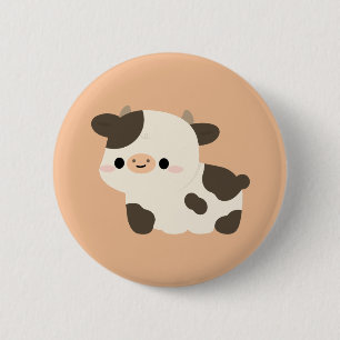Holstein Cow 6 Cm Round Badge