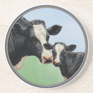 Holstein Cow and Calf Coaster
