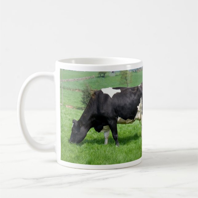 Holstein Cow Grazing Mug (Left)