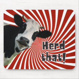 Holstein Cow Lovers - 'Herd That! Mouse Pad