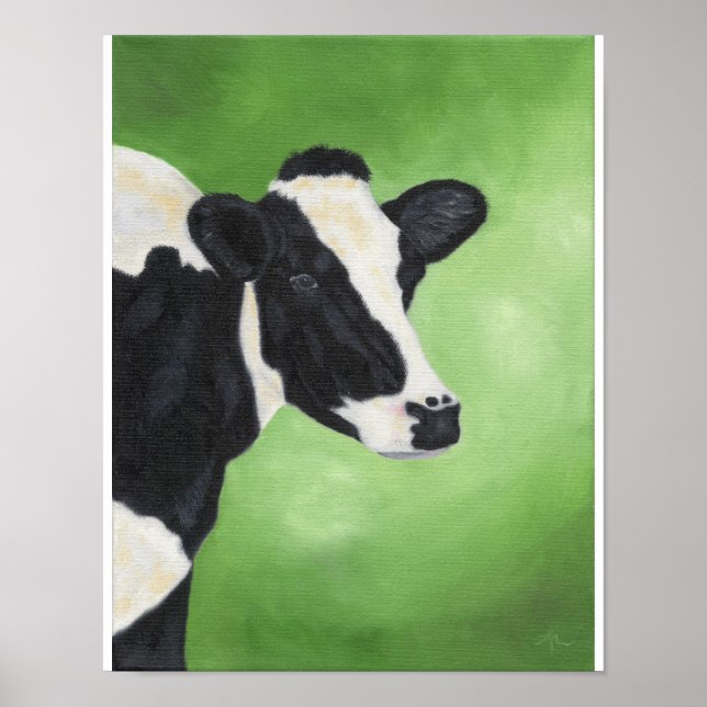 Holstein cow print 11"x14" (Front)