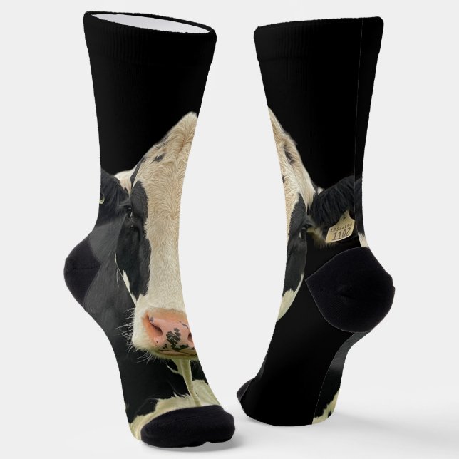 Holstein Cow socks (Angled)