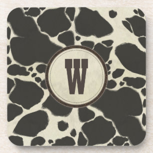 Holstein Cowhide Cow Hide Pattern Coaster