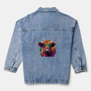 Holstein Friesian Cow - Cute Cow - Gift For Cow Lo Denim Jacket