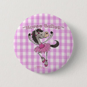 Holsteiner Horse Ballet 6 Cm Round Badge