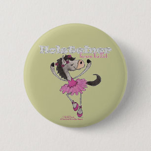 Holsteiner Horse Ballet 6 Cm Round Badge