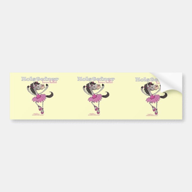 Holsteiner Horse Ballet Bumper Sticker (Front)