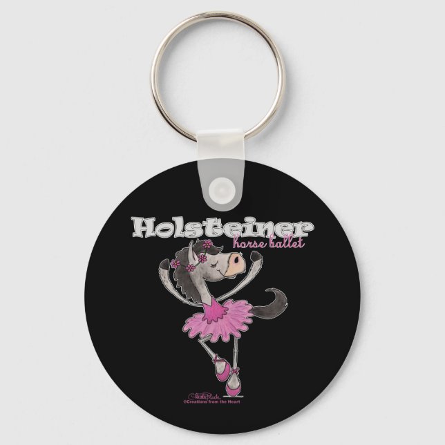 Holsteiner Horse Ballet Key Ring (Front)