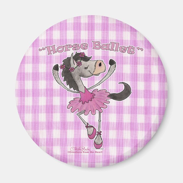 Holsteiner Horse Ballet Magnet (Front)