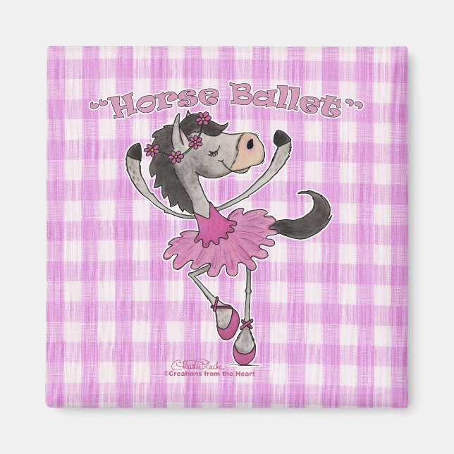Holsteiner Horse Ballet Magnet (Front)
