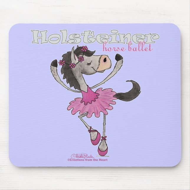 Holsteiner Horse Ballet Mouse Pad (Front)
