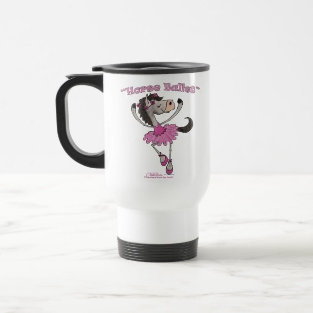 Holsteiner Horse Ballet Travel Mug (Left)