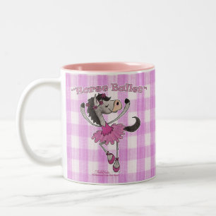 Holsteiner Horse Ballet Two-Tone Coffee Mug