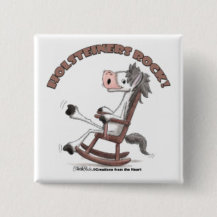 Holsteiners Rock! 15 Cm Square Badge