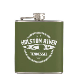 Holston River Tennessee Kayaking Hip Flask