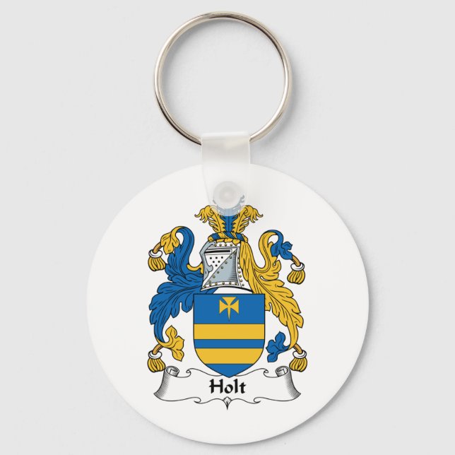 Holt Family Crest Key Ring (Front)