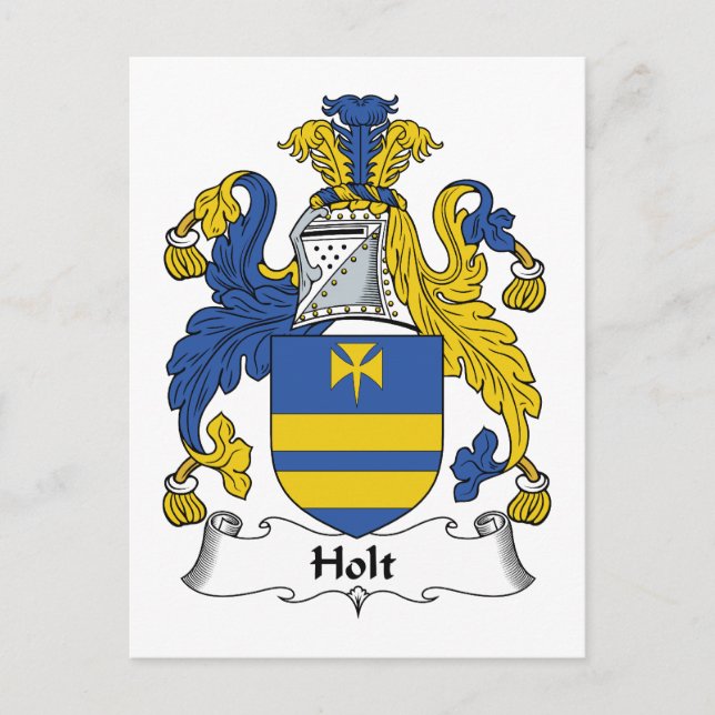 Holt Family Crest Postcard (Front)