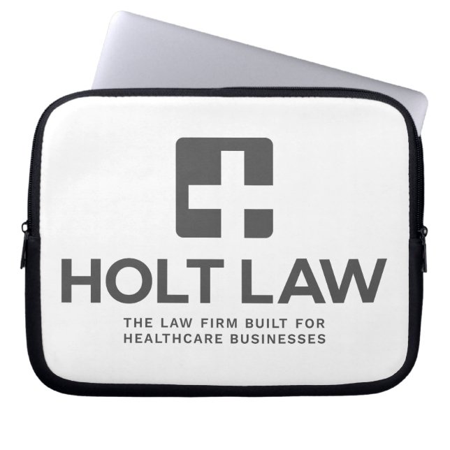 Holt Law Neoprene Laptop Sleeve (Front)