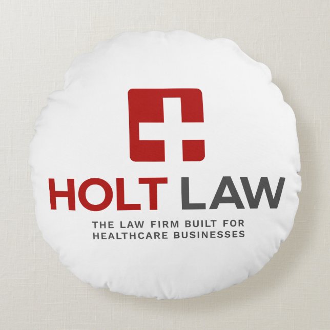 Holt Law Round Pillow (Front)
