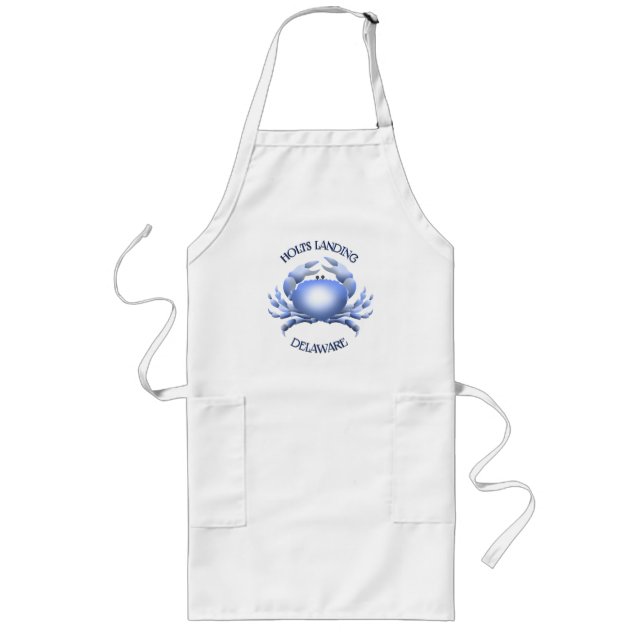 Holts Landing Blue Crab Long Apron (Front)
