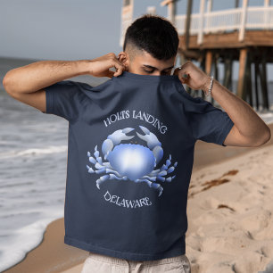 Holts Landing Blue Crab Tri-Blend Shirt