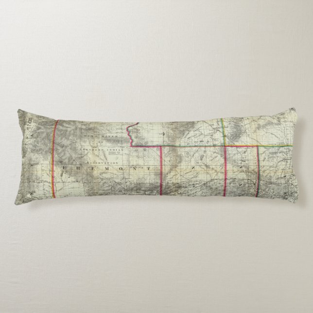 Holt's New Map, Wyoming Body Cushion (Front)