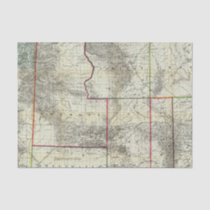Holt's New Map, Wyoming Tissue Paper