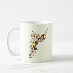 Holy Angels Pink Gowned Watercolor Painting Coffee Mug