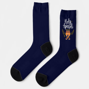 Holy Aperoli Witty Trendy Aperol Spritz Statement Socks