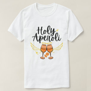 Holy Aperoli Witty Trendy Aperol Spritz Statement T-Shirt