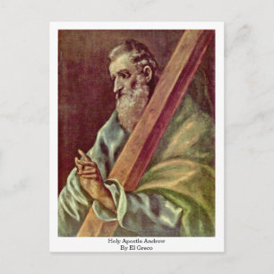 Holy Apostle Andrew By El Greco Postcard