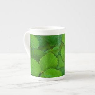 Holy Basil Tulsi Green Mint Leaves Bone China Mug