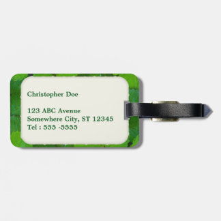 Holy Basil Tulsi Green Mint Leaves Luggage Tag