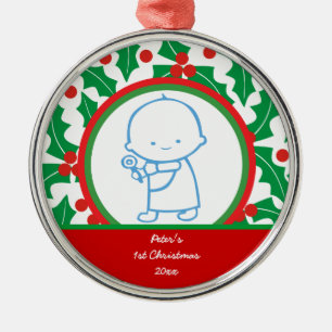 Holy Berry Baby’s 1st Christmas Custom Ornament