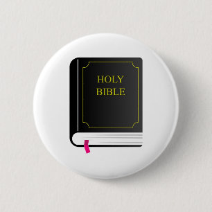 Holy Bible 6 Cm Round Badge
