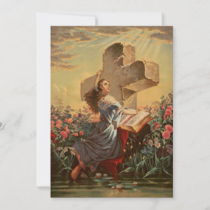 Holy Bible and Cross Invitation