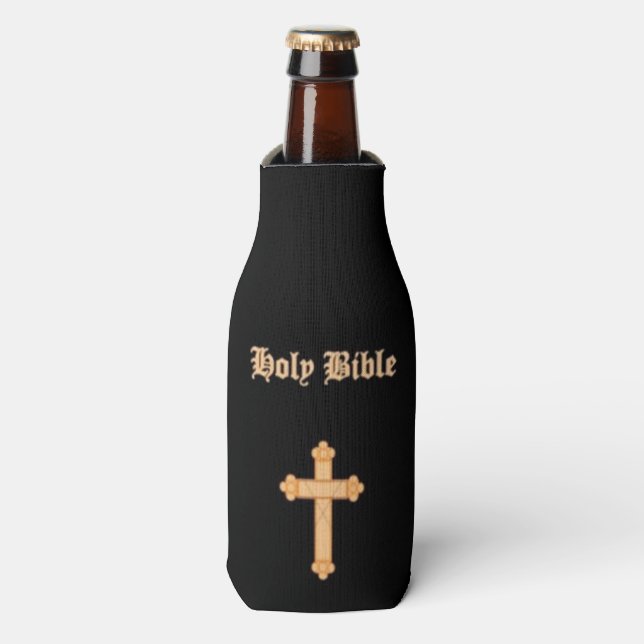 HOLY BIBLE BOTTLE COOLER (Bottle Front)