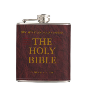 Holy Bible Catholic Edition Hip Flask