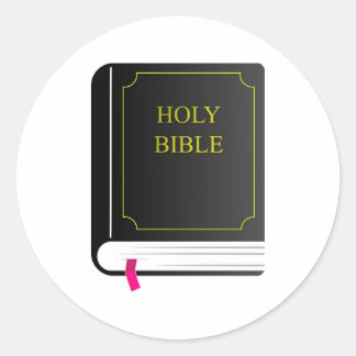 Holy Bible Classic Round Sticker