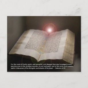 Holy Bible Torah Living Word of God postcard photo