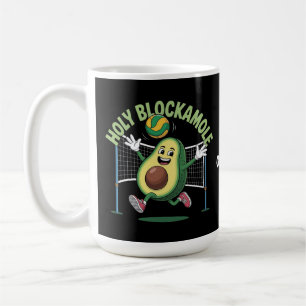 Holy Blockamole Cute Funny Volleyball Avocado Play Coffee Mug