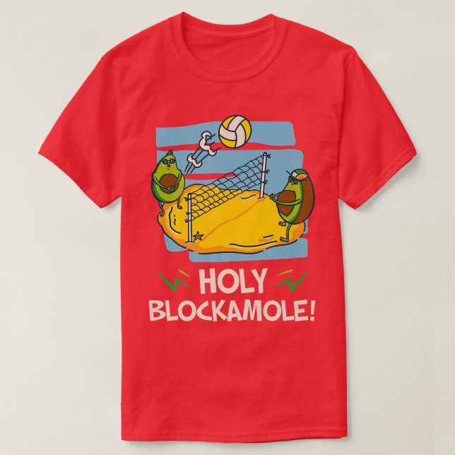 Holy Blockamole Guacamoles Meican Cuisine Fruits A T-Shirt (Design Front)