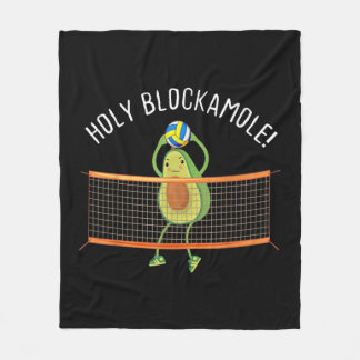Holy Blockamole Volleyball Cute Fun  Fleece Blanket
