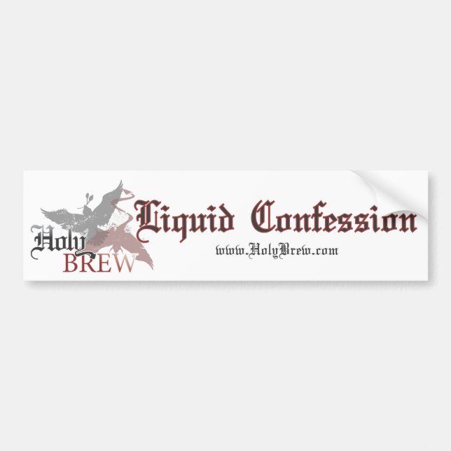 Holy Brew bumper sticker (Front)