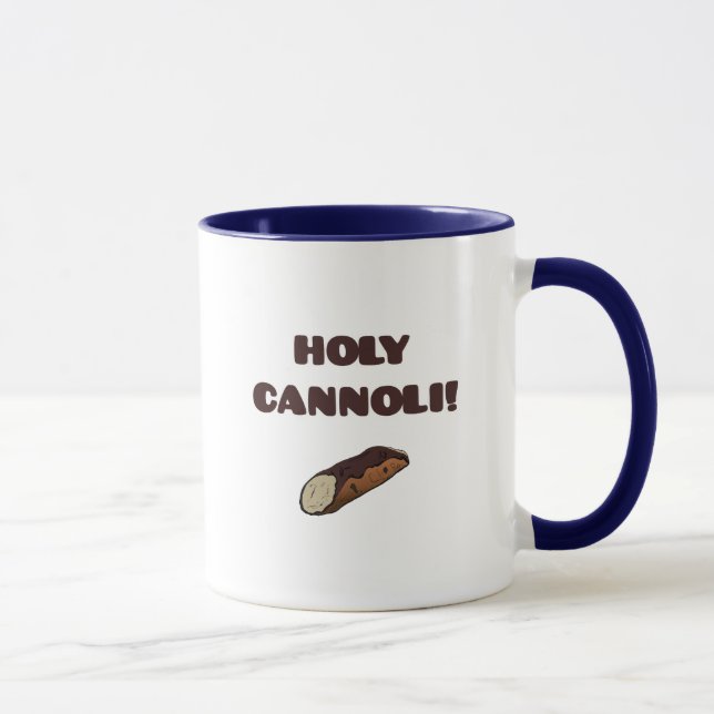 Holy Cannoli Funny Italian Mug (Right)