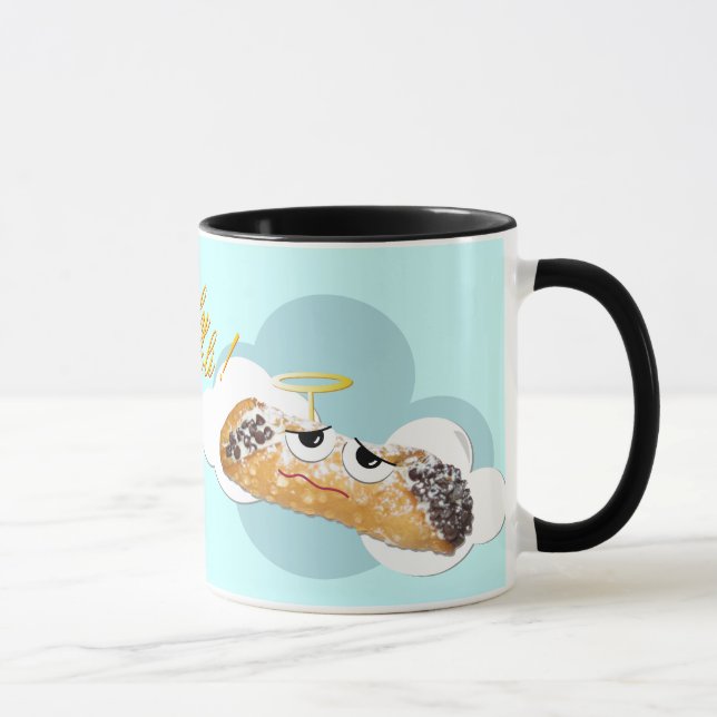 'holy cannoli !'  humourous parody mug (Right)