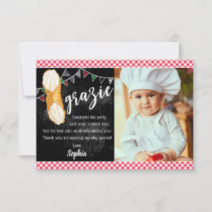 Holy Cannoli Thank You note with photo Card